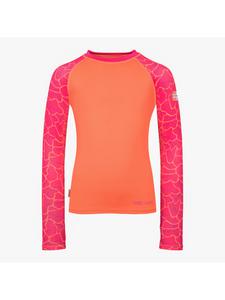 Рубашка для плавания Haukland с длинными рукавами цвета арбуза Trollkids