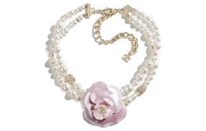 CHANEL Женское розовое ожерелье
