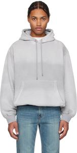 Серая джерси-толстовка с капюшоном Solid Homme