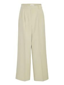 Широкие брюки со складками спереди ICHI IHLexi PA9, светло-зеленый