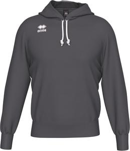 Худи унисекс ERREA, ткань JONAS, ветрозащитная, рукава и низ в рубчик, капюшон на шнуровке с сетчатой подкладкой, серый