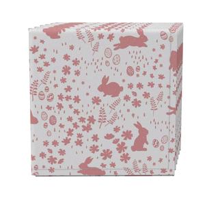 Набор салфеток из 4 шт., 100% хлопок, 20x20 дюймов Bunny Hop Garden