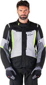 Куртка Alpinestars ST-1 Waterproof, Ice Gray/Black/Yellow Fluo