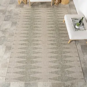 Ковер Philipa Moroccan Geometrc Indoor/Outdoor Area Rug nuLOOM, 122x183 см, зеленый