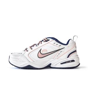 Nike Кроссовки Air Monarch 4 с защитой от скольжения, износостойкие, низкие, массивные, унисекс, белые, розовые