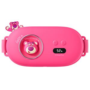 Пояс для согревания живота Disney, Lotso-розово-красный Upgraded (4th Temperature Setting * Vibration Massage)