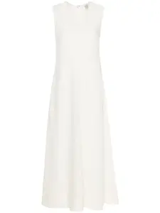 Расклешенное платье макси с V-образным вырезом Toteme, белый