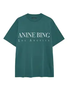 Футболка с логотипом ANINE BING, зеленый