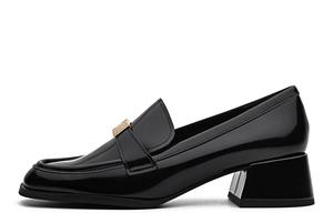 PEDRO Женские лоферы черно-белые, цвет Black