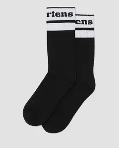 Носки из органического хлопка с логотипом Dr. Martens Athletic Logo, цвет Black+White — Cotton Blend