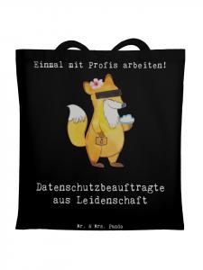 Mr. & Mrs. Panda Джутовая сумка, страсть специалиста по защите данных... в черном цвете