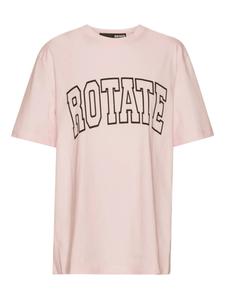 Футболка с логотипом ROTATE BIRGER CHRISTENSEN, розовый