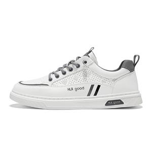 HLA Низкие скейтерские кроссовки мужские бело-серые, цвет White Gray