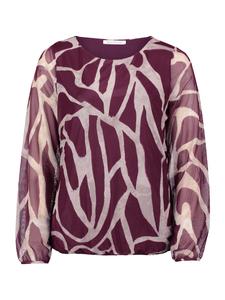 Рубашка Betty & Co, светло-бежевый/бордовый