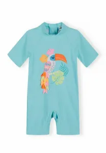 Купальник с короткими рукавами и принтом в виде мороженого Minoti, Turquoise