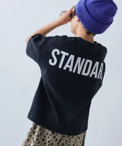 Футболка с коротким рукавом, 100% хлопок, сохраняет форму, с принтом логотипа STANDARD на спине, детская, весна/лето 2016 Devirock, цвет Black