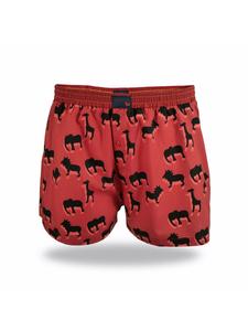 Шорты-боксеры UNABUX Boxer shorts Prints, цвет light red/black