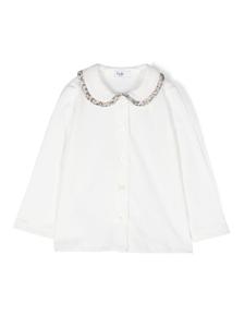 Il Gufo рубашка с оборками, белый