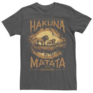 Мужская футболка с плакатом «Король Лев» Hakuna Matata Sunset Disney