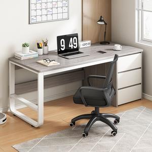 Комплект стола и стула Naijia (Naijia) 120 см, компьютерный стол с ящиком, домашний офис, минималистичный письменный стол, цвет Morandi Gray