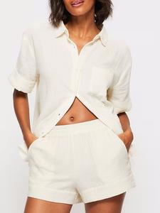 Шорты короткие в белом цвете Kbx