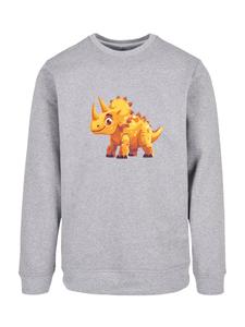 Толстовка F4NT4STIC Süßer Triceratops Dinosaurier, серый