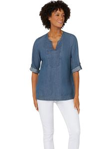 WITT WEIDEN Джинсовая блузка синего цвета