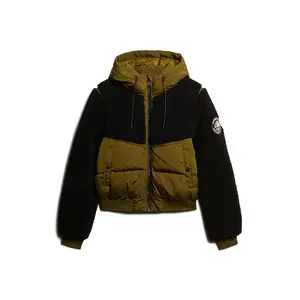 Куртка Superdry Everest Hybrid, черный/зеленый