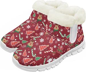 Pzuqiu Зимние сапоги для мальчиков и девочек с водонепроницаемой утепленной меховой подкладкой для малышей, детей и старших детей, для холодной погоды и походов на улице, белая подошва