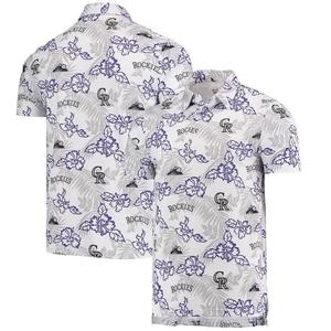 Мужская футболка-поло Reyn Spooner белого цвета Colorado Rockies Performance, цвет Rck White