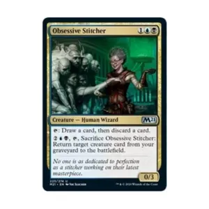 CCG Одержимый вышивальщик (U), MTG - Core Set 2021