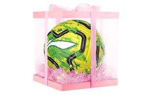 LINING Размер 5 футбольный мяч TPU бесшовный термосварной унисекс желто-зеленый