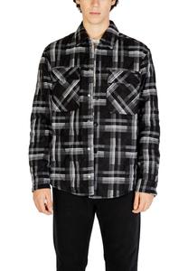 Рубашка Gianni Lupo в клетку, черный