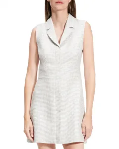 Мини-платье с застежкой-молнией спереди, из льняной смеси Theory