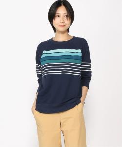 Свитшот L.L.Bean 24/7 с круглым вырезом в полоску