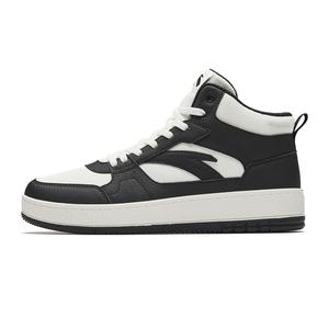 ANTA Женские кроссовки Year One High Top, цвет слоновой кости, белый/черный
