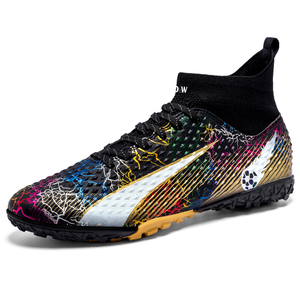 Детские футбольные бутсы для детей D&W, черный/золотой