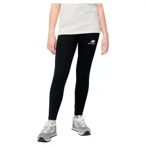 Леггинсы New Balance Essentials Stacked Logo, черный