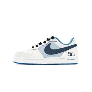 Nike Court Borough Wander Lazy Bear нескользящие устойчивые к истиранию низкие детские скейтбординг кроссовки white