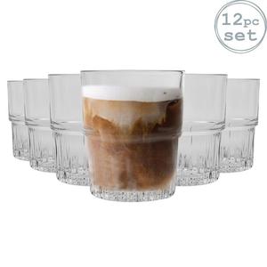 Стаканы для питья Duralex, эмпилируемые, штабелируемые, 200 мл, стаканы для воды и сока, 12 шт. в упаковке, белый