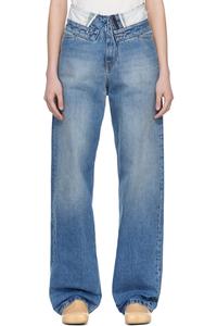 Mm6 Maison Margiela Синие прямые джинсы