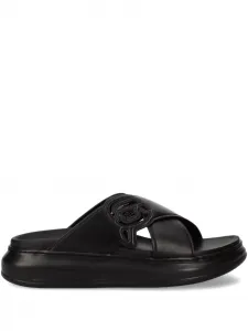 Шлепанцы с логотипом KARL LAGERFELD, черный