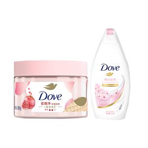 Набор для ухода с ароматом мороженого скраб увлажняющий эффект 280г+200г Dove
