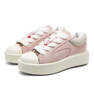 MOMGOG Нескользящие, износостойкие, дышащие, увеличивающие рост низкие кроссовки для скейтбординга унисекс розового цвета