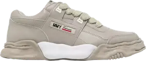 Кроссовки Maison Mihara Yasuhiro Parker OG Sole Leather Low 'Grey', серый