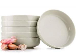 Набор тарелок, суповые тарелки, 6 предметов. Konsimo, бежевый