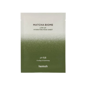 Успокаивающая маска с пробиотиками Heimish, Matcha Biome Low pH Hydrating Mask Sheet