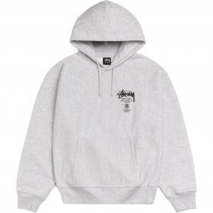 World Tour Pigment Dyed Hoodie Stussy, серый