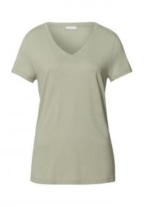 Пижамный топ для сна и отдыха с V-образным вырезом Hanro, зеленый