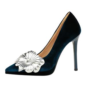 QITUMAUL Стройные каблуки на высоком каблуке женские королевский синий, цвет Royal Blue[Heel Height 11cm]